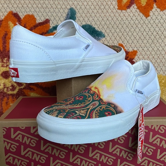 Vans Other - Vans Classic Slip On Big Reveal True White/Paisley Men’s sneakers